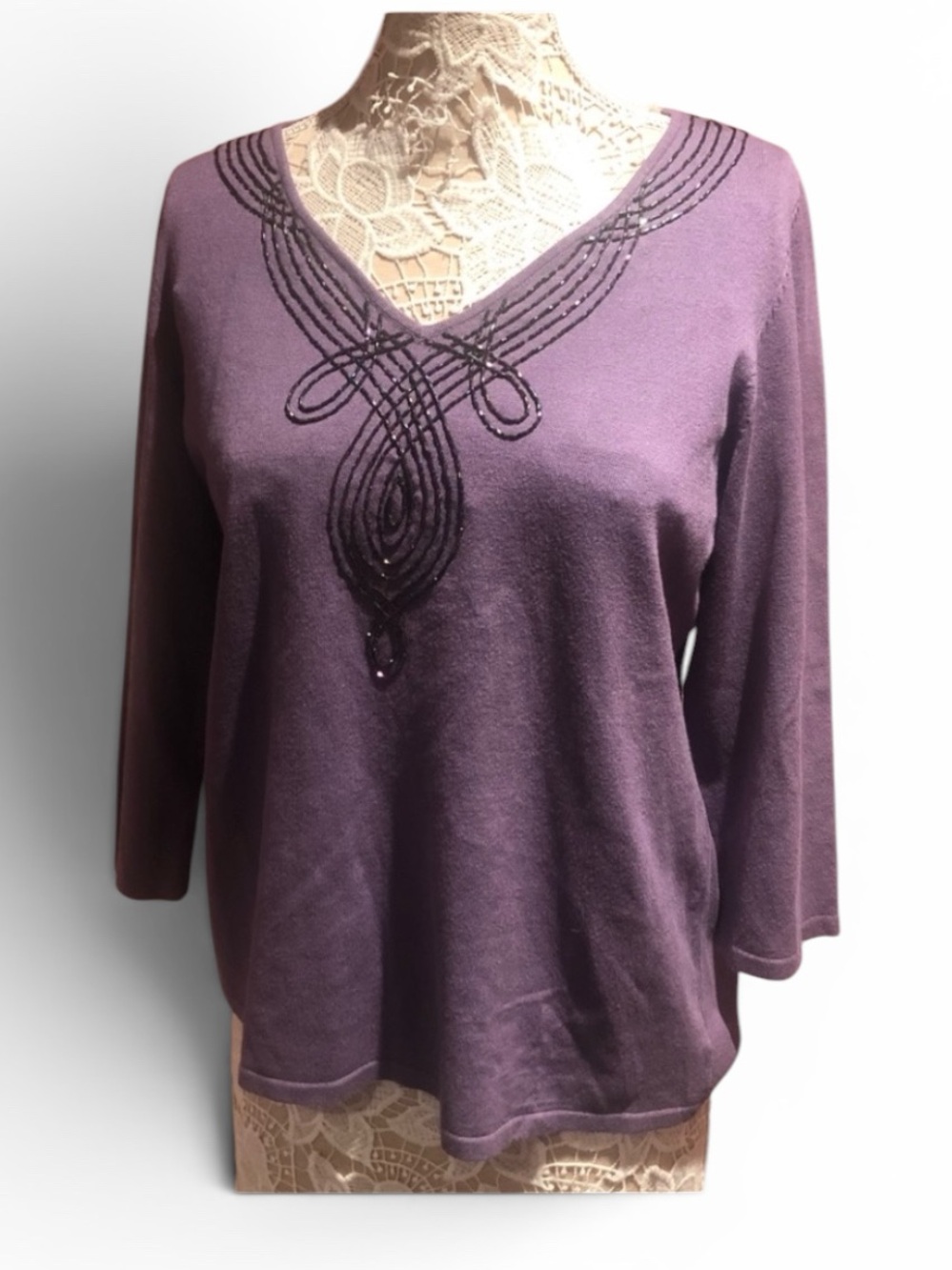 NICE beaded sweater